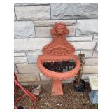 Plastic lion head planter