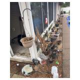 Frog, planters, yard art , misc