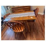 Drop leaf table (48" x 30") & 5 chairs