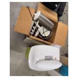 Lean mean grilling machine, ice cream maker, culinary heat lamp,cutting board,