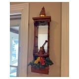 Wooden mirrors back wall hanging