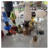 Lot of mini kerosene lanterns, electric lantern
