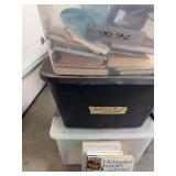 3 tubs of books