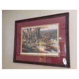 "North Ridge Whitetails" framed print 29" x 36"￼ & squirrel framed print 25" x 31"