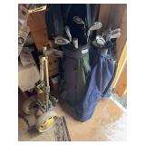Perfect Beat Golf clubs, push cart, Teck Forge golf clubs