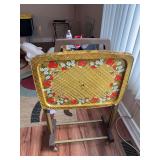 3 tv trays with rolling stand