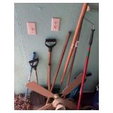 Conduit bender, fan. Chain, sledge, paint roller