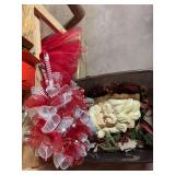 Wreath, , plastic door Santa, misc