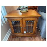 Lamp table / cabinet, 2 doors 26" x 25" x 18"
