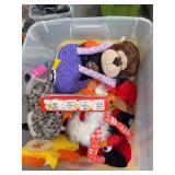 Stuffed animals, harmonica