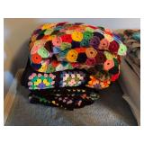 Lot of 4 afghans
