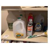 Cleaning supplies , light bulbs , batteries