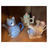 Precious Moments pitcher, castle pitcher, car pitcher