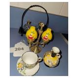 Vintage Salt and Pepper Shakers, Miniature Items