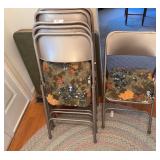 2 card tables & 6 chairs