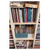 3 shelves of sewing & quilting books