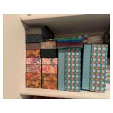 Empty gift boxes , cards for all occasions