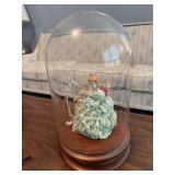 Irish Dresden "Sinead" figurine 6.5" with cloche