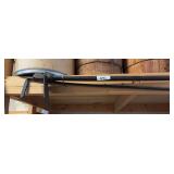 L shaped ash rake and scrapper   And antique wooden handle adze