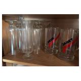 2 personalized mugs, 12 hurricane glasses