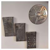3 Antique Wonder shredders, round
5-in-1 safety cheese grater and slicer
