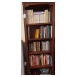5 shelves of books