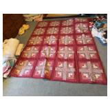 Handmade Log Cabin quilt 99" x 78"