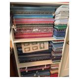 3 shelves of fabric