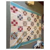 Handmade quilt 68" x 80"
