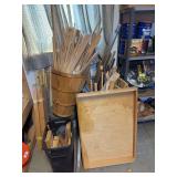 Large lot of scrap wood pieces