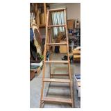 6 foot wooden ladder
