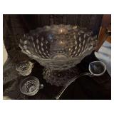 Fostoria punch bowl and 27 cups