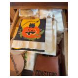 Lot of coasters, decorative disposable napkins