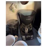 Mr Coffee maker, coffee blender, coffee filters, 3oz Dixie cups
