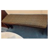 Old  Bench with cushion 48x12x17”