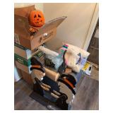 Halloween decor, batting, luggage, misc decor