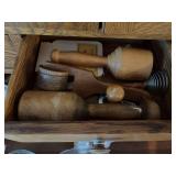 Vintage wood kitchen utensils