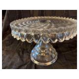 Fostoria 10” cake pedestal plate