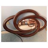 Wood frame mirror 35" x 23"