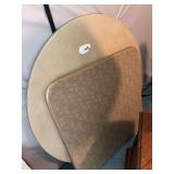 Round card table and square card table (no chairs )