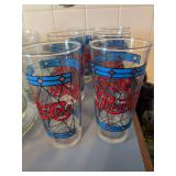 6 collectible Pepsi glasses