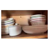 Large lot of Italian dishes