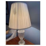 Pair of Mid Century Kristal Zajecar Crystal Table Lamps 31" t