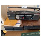 Dual cassette player, cassettes, envelopes