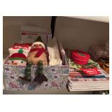 Christmas bags , tissue paper and miscellaneous