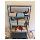 2 metal utility shelves ( excludes contents
