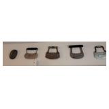 4 vintage food choppers, masher