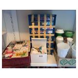 Glass vases, humming bird , craft supplies