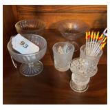 Pressed glass toothpicks