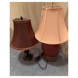 2 small table lamps